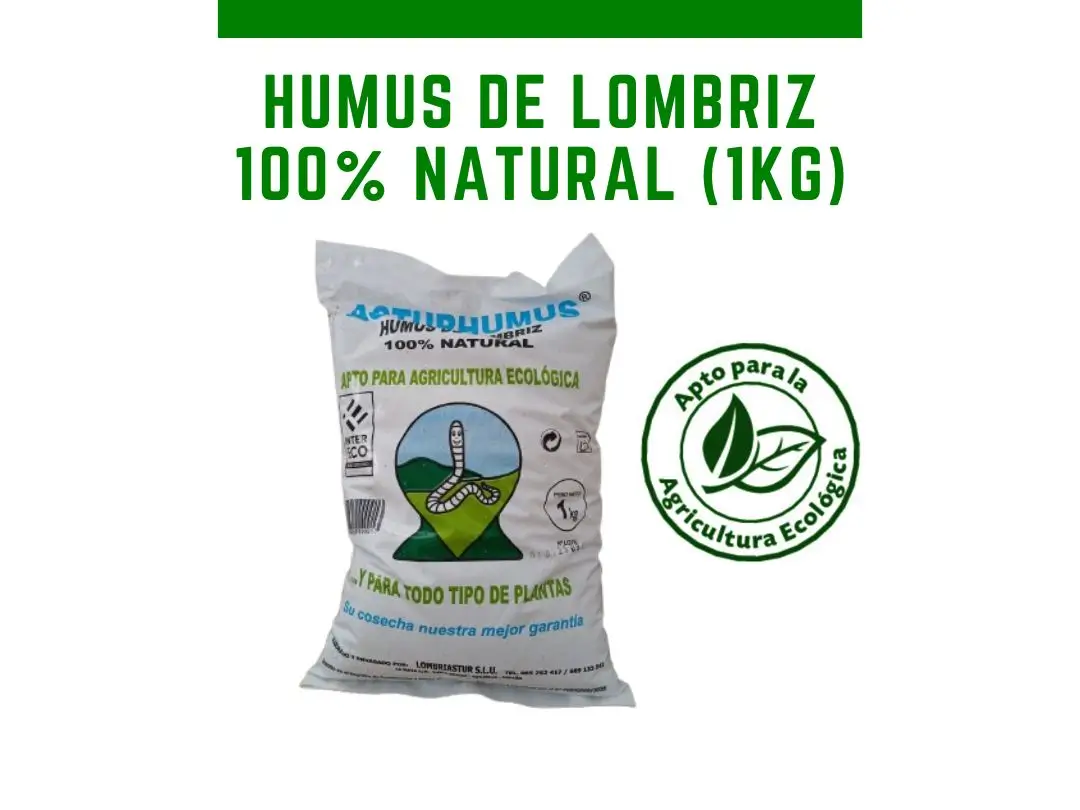 Humus de lombriz natural ecologico 1 kg