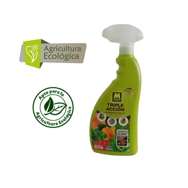 Insecticida acaricida ecolgico triple accin masso