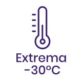 Resistencia: Resistencia extrema, hasta -35 C